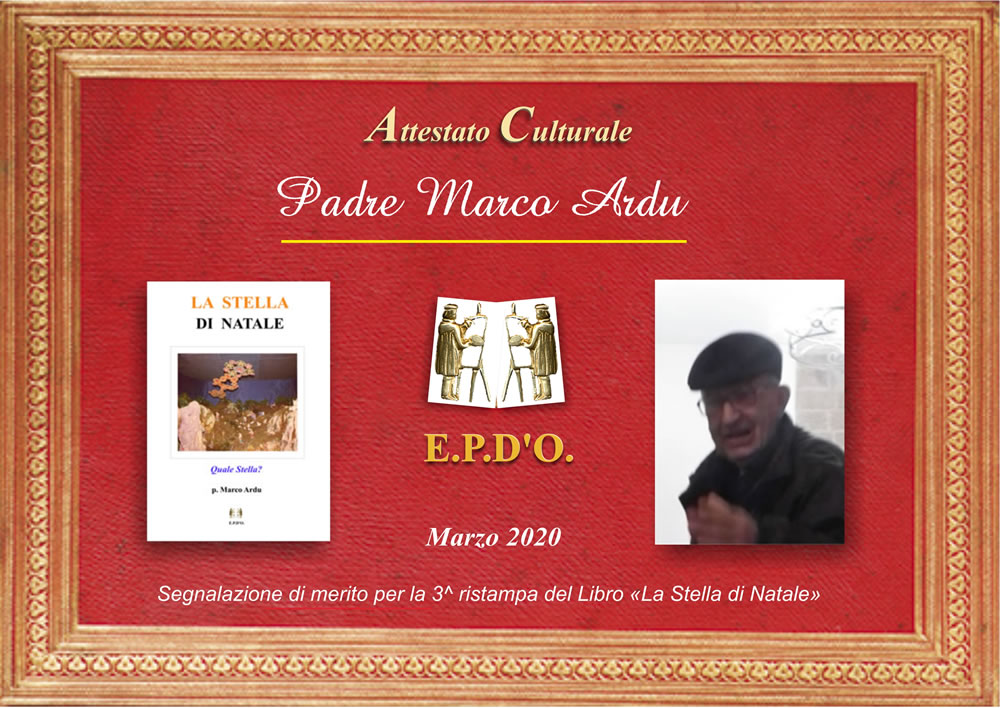 EPDO - Attestato Speciale Marco Ardu